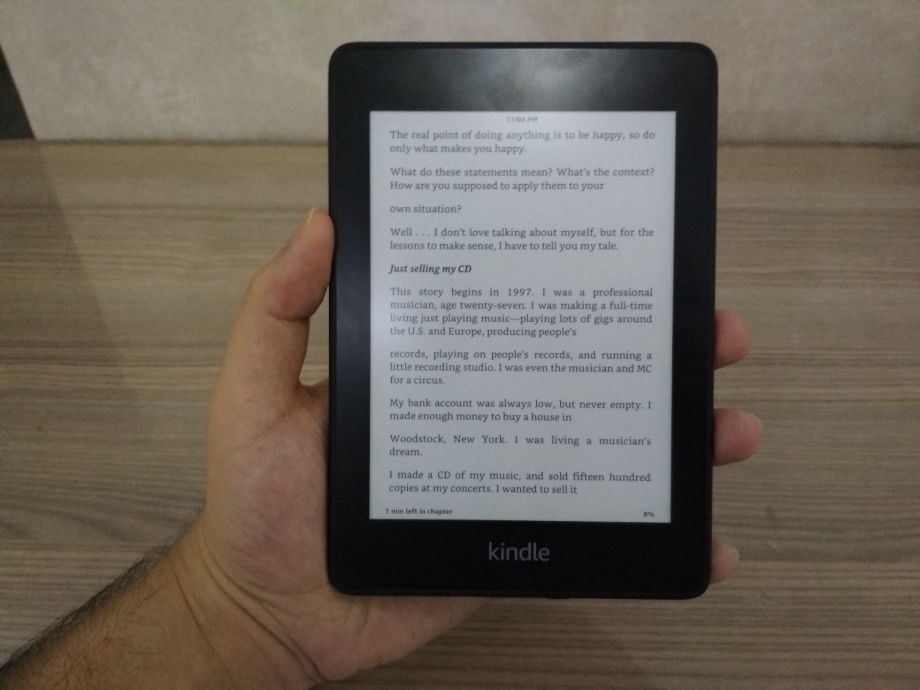 2018 Kindle Paperwhite display