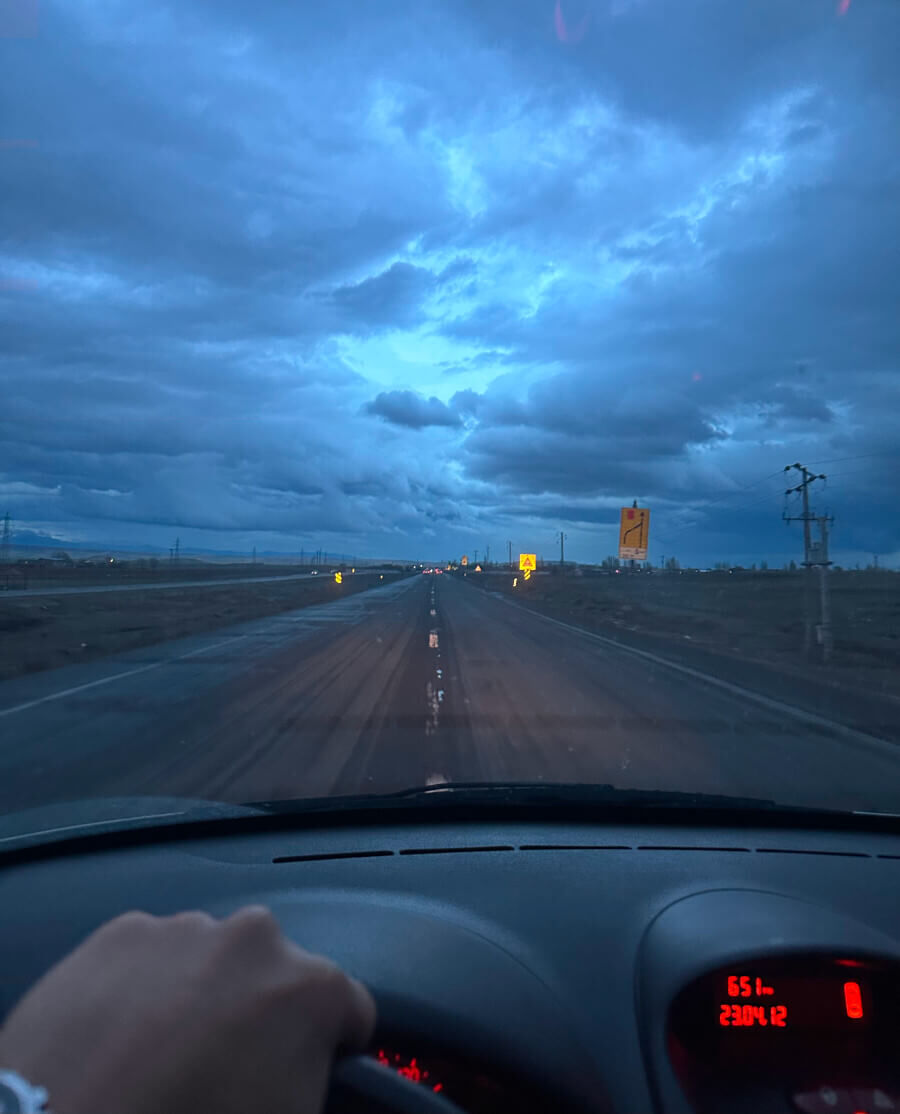 And the road becomes my bride